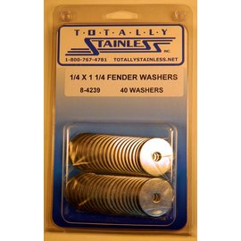 Totally Stainless Totally Stainless 1/4" x 1 1/4" Stainless Fender Washers - 8-4239