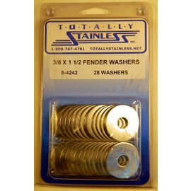 Totally Stainless Totally Stainless 3/8" x 1 1/2" Stainless Fender Washer - 8-4242