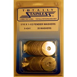 Totally Stainless Totally Stainless 5-16" x 1 1/2" Stainless Fender Washers - 8-4241