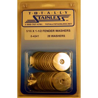 Totally Stainless Totally Stainless 5-16" x 1 1/2" Stainless Fender Washers - 8-4241