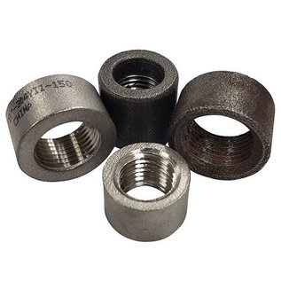 Tanks, Inc. 1/4" Weld In NPT Half Coupling - Mild Steel - 4NPT-MS