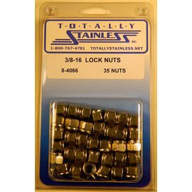 Totally Stainless Totally Stainless 3/8-16 Stainless Lock Nuts - 8-4066