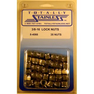 Totally Stainless Totally Stainless 3/8-16 Stainless Lock Nuts - 8-4066