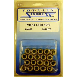 Totally Stainless 7/16-14 Stainless Lock Nuts - 8-4059