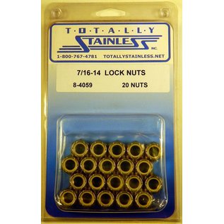 Totally Stainless 7/16-14 Stainless Lock Nuts - 8-4059
