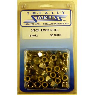 Totally Stainless 3/8-24 Stainless Lock Nuts - 8-4072