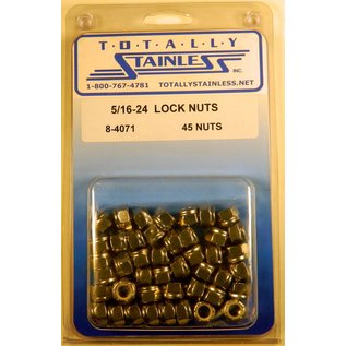 Totally Stainless 5/16-24 Stainless Lock Nuts - 8-4071