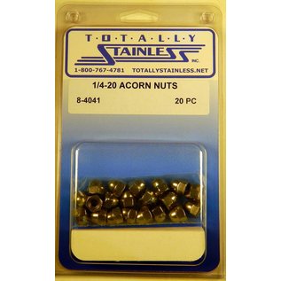 Totally Stainless 1/4-20 Stainless Acorn Nuts - 8-4041