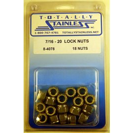 Totally Stainless 7/16-20 Stainless Lock Nuts - 8-4078