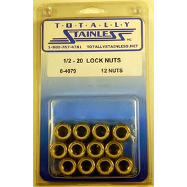 Totally Stainless 1/2-20 Stainless Lock Nuts - 8-4079