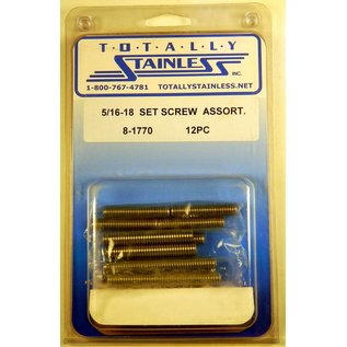 Totally Stainless 5/16-18  1-1/2, 2, 2-1/2" Stainless Set Screw Assortment - Panel 3 - #8-1770