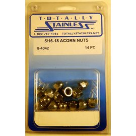 Totally Stainless Totally Stainless 5/16-18 Stainless Acorn Nuts - 8-4042