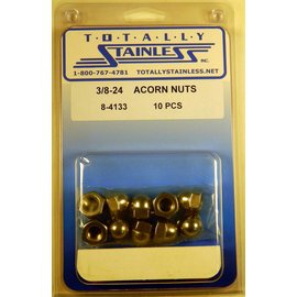 Totally Stainless Totally Stainless 3/8-24 Stainless Acorn Nuts - 8/4133