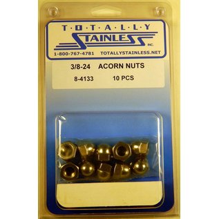 Totally Stainless 3/8-24 Stainless Acorn Nuts - 8-4133