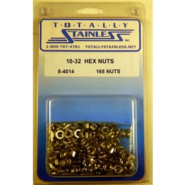 Totally Stainless 10-32 Stainless Hex Nuts