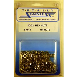 Totally Stainless Totally Stainless 10-32 Stainless Hex Nuts - 8-4014