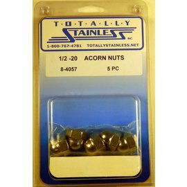 Totally Stainless Totally Stainless 1/2-20 Stainless Acorn Nuts - 8-4057