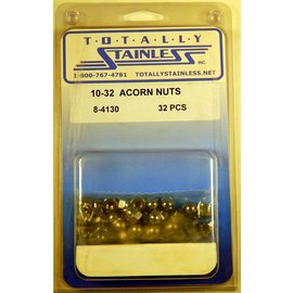 Totally Stainless Totally Stainless 10-32 Stainless Acorn Nuts - 8-4130