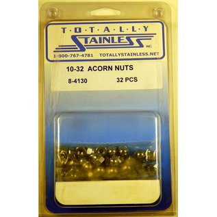 Totally Stainless Totally Stainless 10-32 Stainless Acorn Nuts - 8-4130