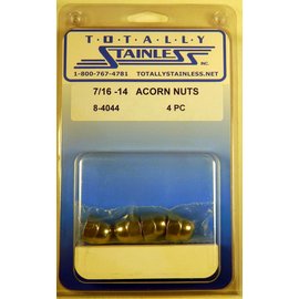 Totally Stainless Totally Stainless 7/16-14 Stainless Acorn Nuts - 8-4044