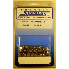 Totally Stainless Totally Stainless 1/4-28 Stainless Acorn Nuts - 8-4131
