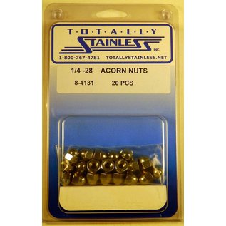 Totally Stainless Totally Stainless 1/4-28 Stainless Acorn Nuts - 8-4131