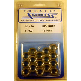 Totally Stainless Totally Stainless 1/2-20 Stainless Hex Nuts - 8-4020
