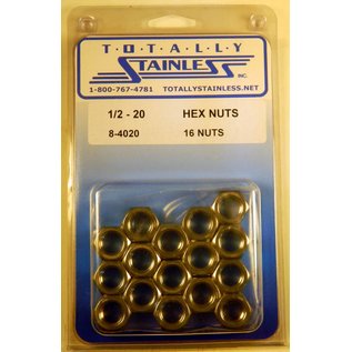 Totally Stainless Totally Stainless 1/2-20 Stainless Hex Nuts - 8-4020