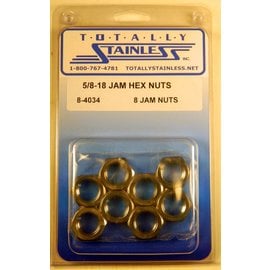 Totally Stainless 5/8-18 Stainless Jam Nuts