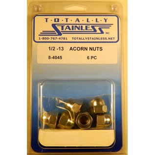 Totally Stainless Totally Stainless 1/2-13 Stainless Acorn Nuts - 8-4045