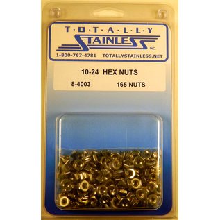 Totally Stainless 10-24 Stainless Hex Nuts - 8-4003