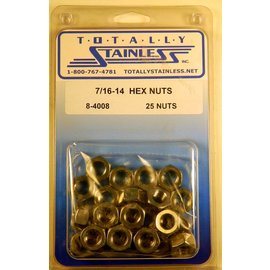 Totally Stainless Totally Stainless 7/16-14 Stainless Hex Nuts - 8-4008