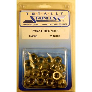 Totally Stainless Totally Stainless 7/16-14 Stainless Hex Nuts - 8-4008