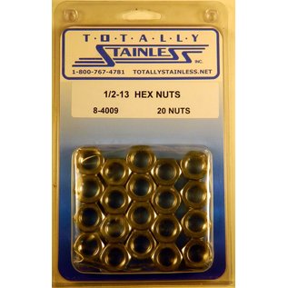 Totally Stainless 1/2-13 Stainless Hex Nuts - 8-4009