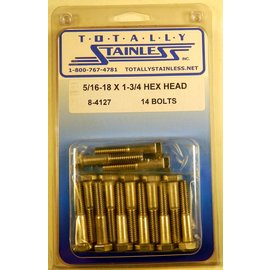 Totally Stainless Totally Stainless 5/16-18 x 1 3/4 Stainless Hex Head Bolts - 8-4127
