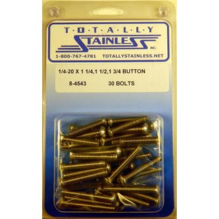 Totally Stainless 1/4-20 x 1-1/4", 1-1/2" & 1-3/4" Stainless Button Head Bolts - 8-4543