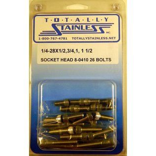 Totally Stainless 1/4-28 Stainless Assorted Socket Head Bolts - 8-0410