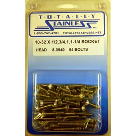 Totally Stainless 10-32 Stainless Assorted Socket Head Machine Screws