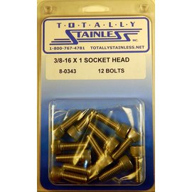 Totally Stainless 3/8-16 x 1" Stainless Socket Head Bolts