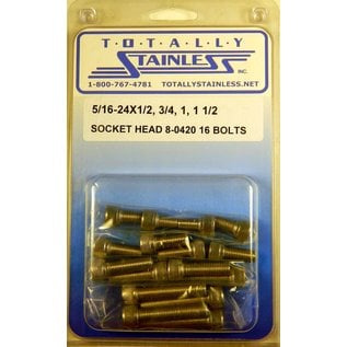 Totally Stainless 5/16-24 Stainless Assorted Socket Head Bolts - 8-0420