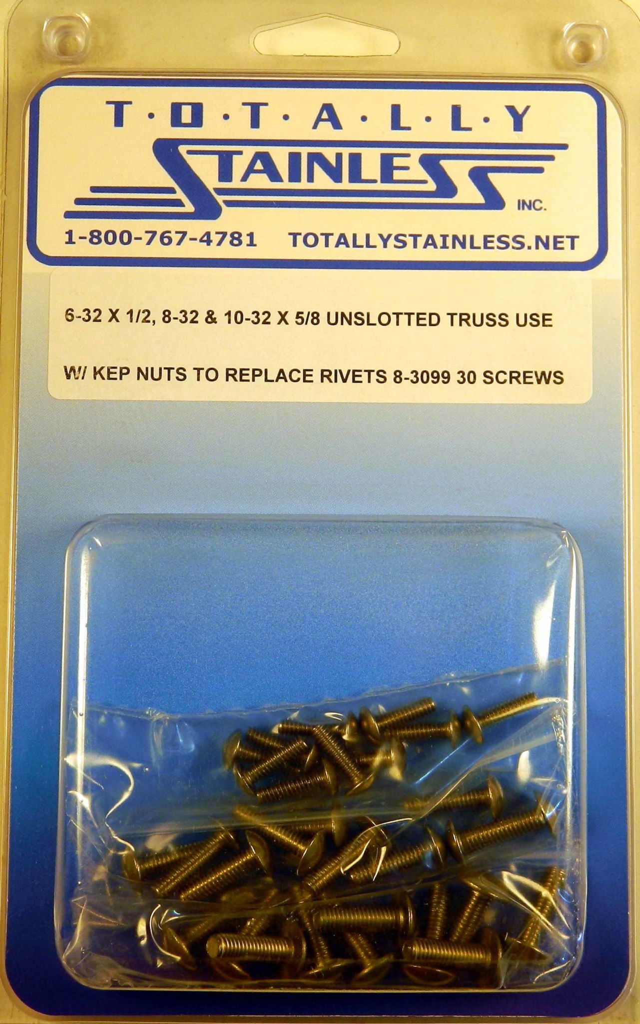 unslotted machine screws