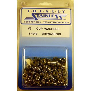 Totally Stainless #6 Stainless Cup Washers - 8-4249