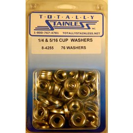 Totally Stainless Totally Stainless 1/4" & 5/16" Stainless Cup Washers - 8-4255