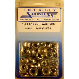 Totally Stainless Totally Stainless 1/4" & 5/16" Stainless Cup Washers - 8-4255