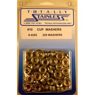 Totally Stainless Totally Stainless #10 Stainless Cup Washers - 8-4252