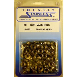 Totally Stainless Totally Stainless #8 Stainless Cup Washers - 8-4251
