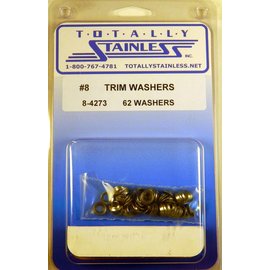 Totally Stainless #8 Stainless Trim Washers - 8-4273