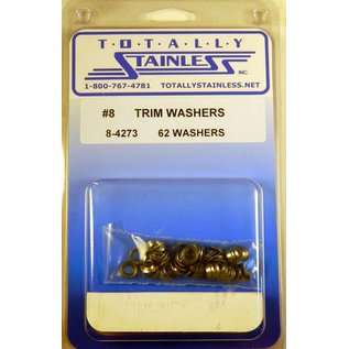 Totally Stainless #8 Stainless Trim Washers - 8-4273