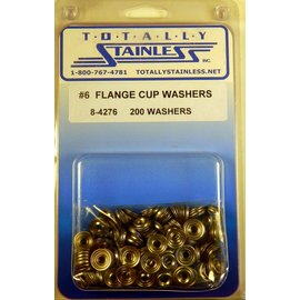 Totally Stainless #6 Stainless Flange Cup Washers - 8-4276