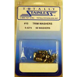 Totally Stainless #10 Stainless Trim Washers - 8-4274
